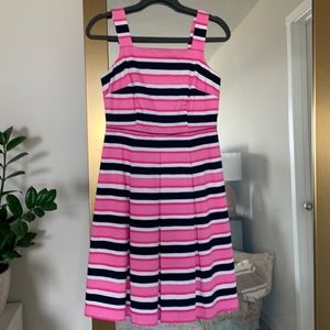 Talbots Stripe Fit and Flare Dress